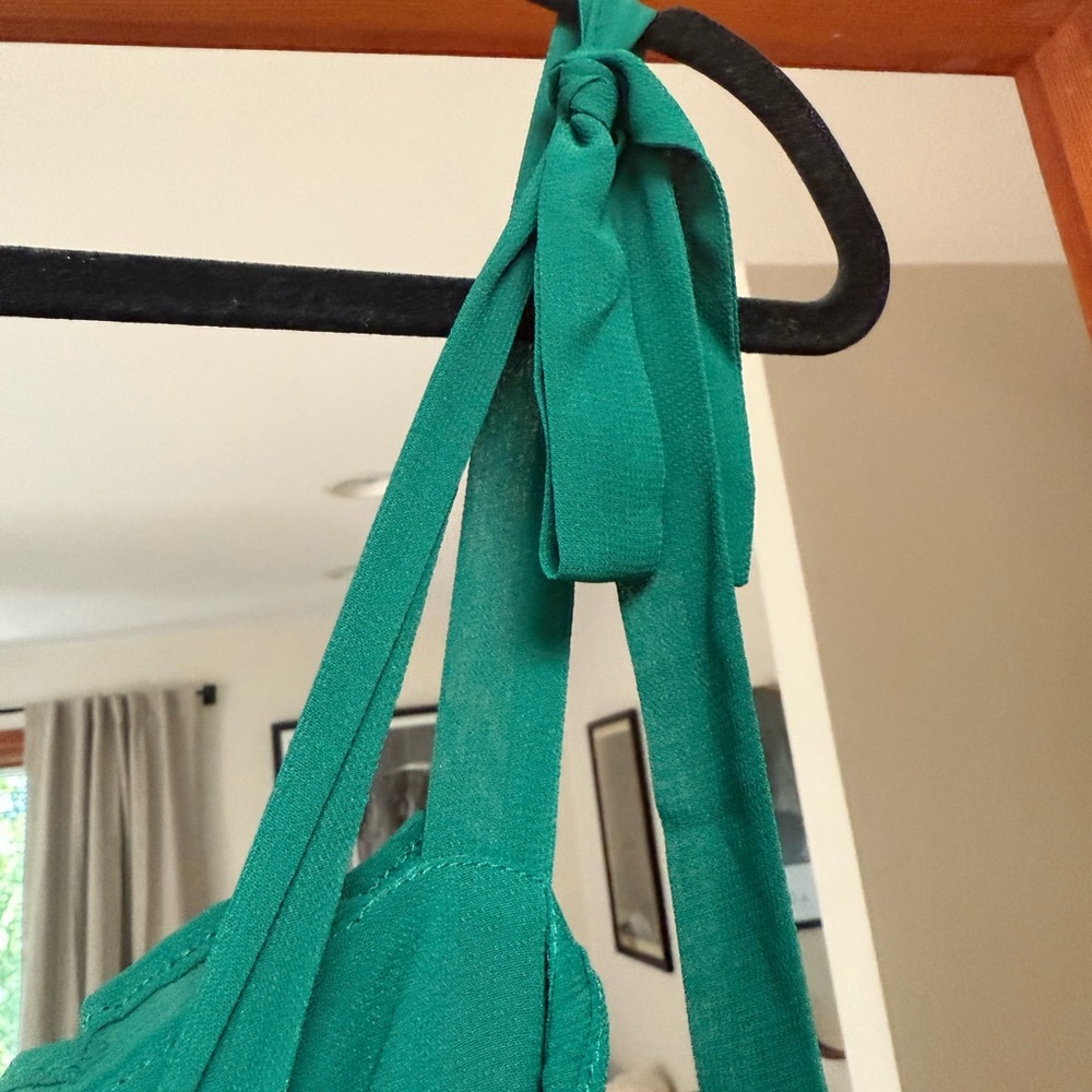 Reformation Forest Green Midi Dress - Picture 5 of 6
